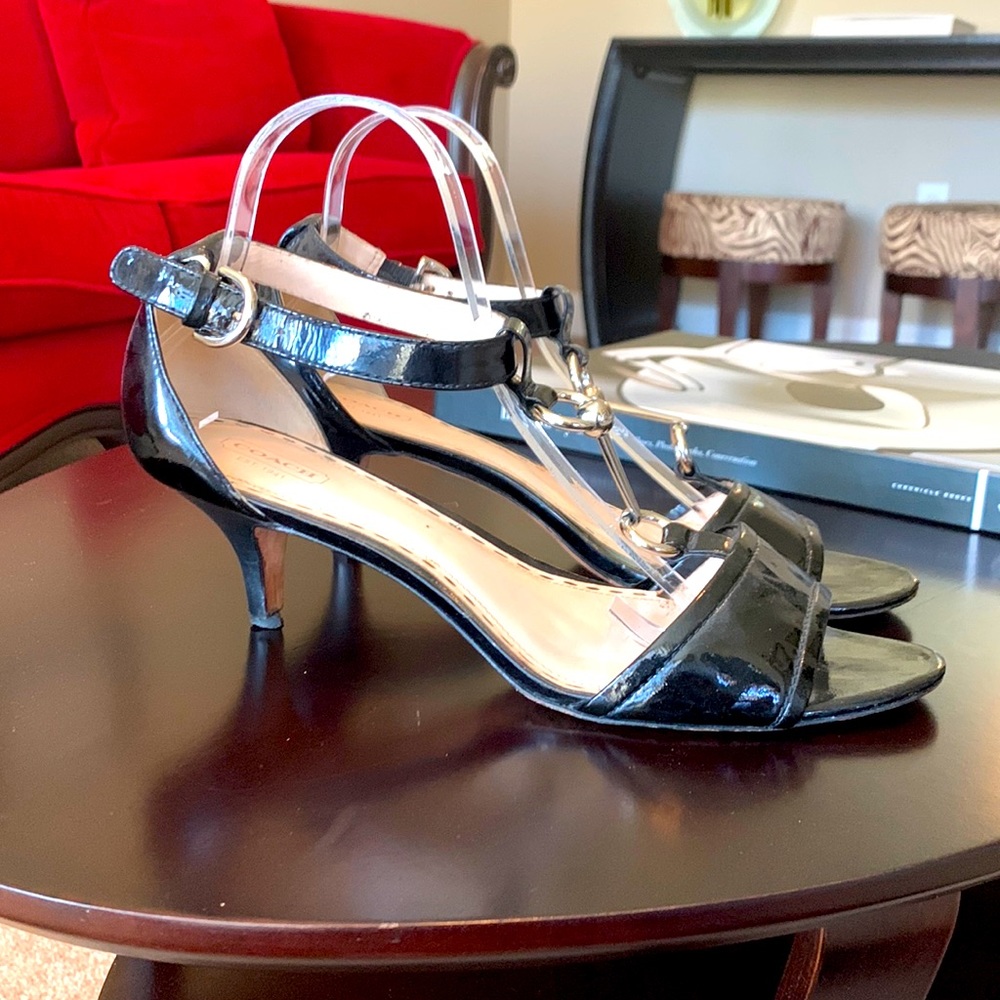 Beautiful Black Coach Sandals!